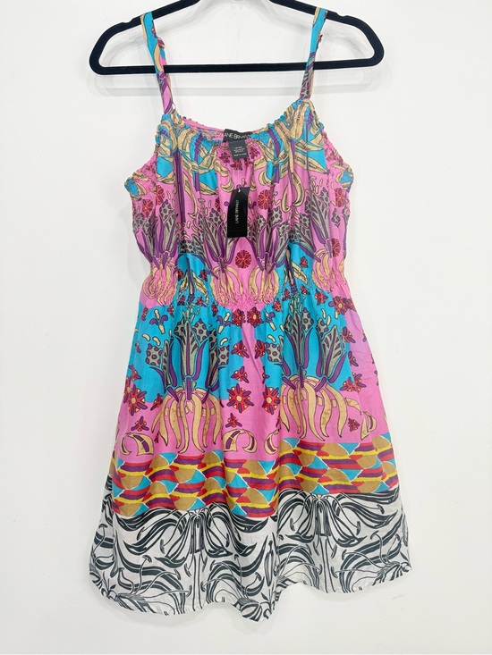 Lane Bryant Other - Lane Bryant Colorful Cotton Silk Smock Waist Lightweight Beach Cover Dress NEW